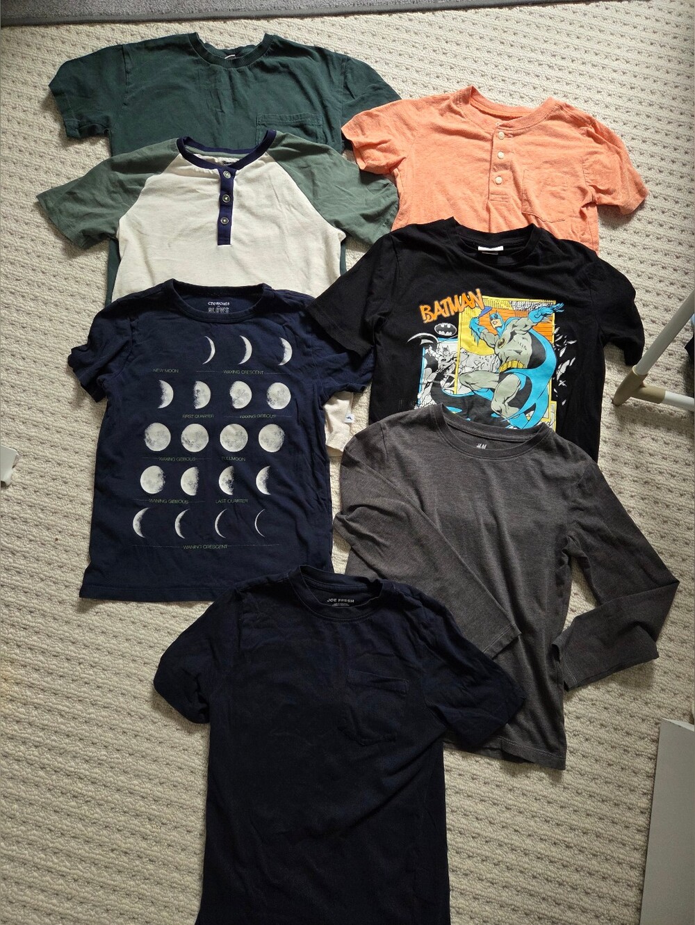 Bundle - 7 X Boys T-Shirts - Size 7 - 8 Years